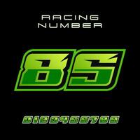 racing aantal 85 vector ontwerp sjabloon
