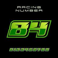 racing aantal 84 vector ontwerp sjabloon