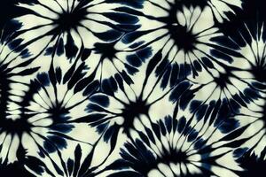 shibori sjaal tye dood gaan batik abstract borstel inkt spiraal kolken kleding stof cirkel Aziatisch ontwerp botanisch meetkundig herhaling tekening tegel vector groen bruin donker blauw kleuren verf retro , zwart blauw cirkel