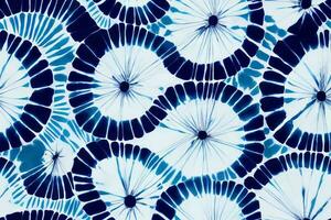 shibori sjaal tye dood gaan batik abstract borstel inkt spiraal kolken kleding stof cirkel Aziatisch ontwerp botanisch meetkundig herhaling tekening tegel vector groen bruin donker blauw kleuren verf retro , lus cirkel blauw