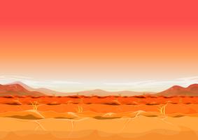 Naadloze Far West woestijn landschap voor Ui spel vector