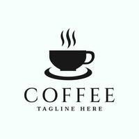 koffie winkel logo. cafe mok icoon. koffie label, koffie insigne, koffie logo ontwerp vector