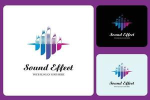 geluid effect logo ontwerp sjabloon vector
