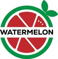 watermeloen logo ontwerp vector