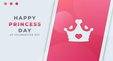 nationaal prinses dag viering vector ontwerp illustratie voor achtergrond, poster, banier, reclame, groet kaart