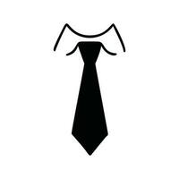 minimalistische stropdas icoon pictogram stijl vector beeld