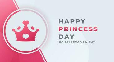 nationaal prinses dag viering vector ontwerp illustratie voor achtergrond, poster, banier, reclame, groet kaart