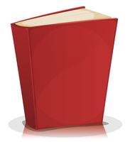 Rood Boek dat op Wit wordt geïsoleerd vector