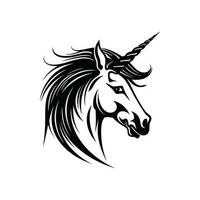 eenhoorn logo illustratie vector ontwerp sjabloon