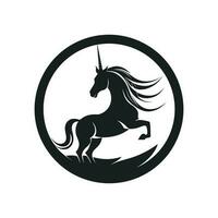 eenhoorn logo illustratie vector ontwerp sjabloon