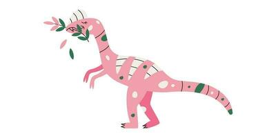 vlak hand- getrokken vector illustratie van plateosaurus dinosaurus