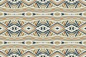 ikat bloemen paisley borduurwerk achtergrond. ikat aztec meetkundig etnisch oosters patroon traditioneel.azteken stijl abstract vector illustratie.ontwerp voor textuur, stof, kleding, verpakking, sarong.