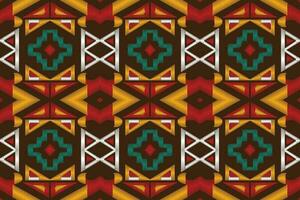 ikat damast paisley borduurwerk achtergrond. ikat ontwerp meetkundig etnisch oosters patroon traditioneel. ikat aztec stijl abstract ontwerp voor afdrukken textuur,stof,sari,sari,tapijt. vector