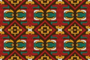 ikat bloemen paisley borduurwerk achtergrond. ikat ontwerpen meetkundig etnisch oosters patroon traditioneel.azteken stijl abstract vector illustratie.ontwerp voor textuur, stof, kleding, verpakking, sarong.