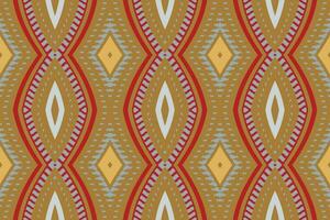 ikat bloemen paisley borduurwerk achtergrond. ikat diamant meetkundig etnisch oosters patroon traditioneel. ikat aztec stijl abstract ontwerp voor afdrukken textuur,stof,sari,sari,tapijt. vector