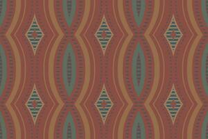 motief ikat paisley borduurwerk achtergrond. ikat chevron meetkundig etnisch oosters patroon traditioneel.azteken stijl abstract vector illustratie.ontwerp voor textuur, stof, kleding, verpakking, sarong.