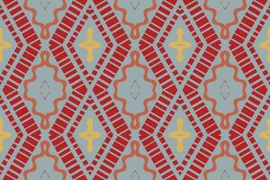 ikat bloemen paisley borduurwerk achtergrond. ikat afdrukken meetkundig etnisch oosters patroon traditioneel.azteken stijl abstract vector illustratie.ontwerp voor textuur, stof, kleding, verpakking, sarong.