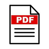 elektronisch document. pdf het dossier icoon. bedrijf document. vector. vector