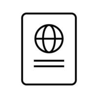 gemakkelijk paspoort icoon. een item voor Internationale reizen. vector. vector