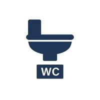 toilet icoon en wc icoon. vector. vector