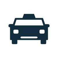 taxi silhouet icoon. taxi symbool. vector. vector