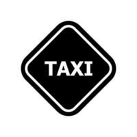 een ruitvormig taxi teken. taxi teken. vector. vector