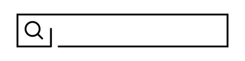 elegant web zoeken bar. internet zoeken motor. vector. vector