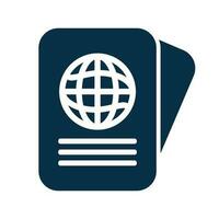 paspoort icoon voor Internationale reizen. vector. vector