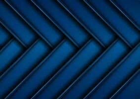 donker blauw glanzend strepen abstract tech meetkundig achtergrond vector