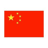 vlak ontwerp Chinese vlag icoon. vector. vector