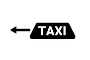 taxi dak icoon en pijl. vector. vector