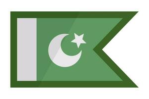 modern Pakistaans vlag. Islam. vector. vector