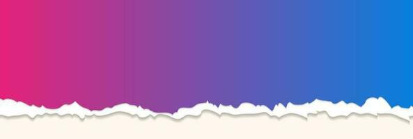 blauw en Purper papier achtergrond met haveloos rand vector