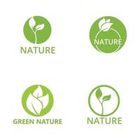 groen blad natuur logo ecologie vector afbeelding