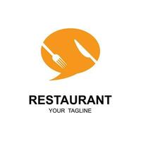 restaurant logo vector icoon illustratie ontwerp