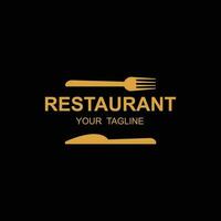 restaurant logo vector icoon illustratie ontwerp