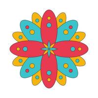 bloem mandala's wijnoogst decoratief elementen. vector