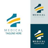 medisch logotype Gezondheid zorg gemakkelijk modern ontwerp illustratie sjabloon vector