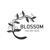 bloesem bloemen mooi blad en bloem vector kunst, icoon grafisch decoratie bedrijf bruiloft sjabloon