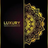 luxe mandala achtergrond ontwerp met gouden Arabisch Islamitisch oosten- stijl vector