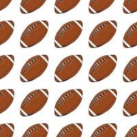 voetbal, rugby bal naadloze patroon hand getekende schets, vectorillustratie vector