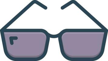 kleur icoon voor bril vector