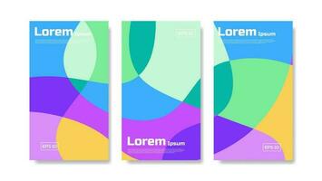 reeks van modern kleurrijk presentatie achtergrond Sjablonen. minimalistische vorm ontwerp. voor spandoeken, flyers, affiches, flyers. vector eps 10.