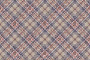 Schotse ruit clan controleren kleding stof structuur naadloos patroon vector