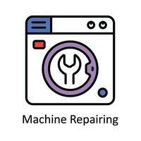 machine repareren vector vullen schets icoon ontwerp illustratie. huis reparatie en onderhoud symbool Aan wit achtergrond eps 10 het dossier