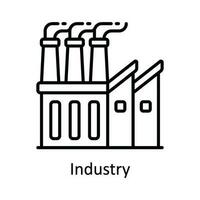 industrie vector schets icoon ontwerp illustratie. slim industrieën symbool Aan wit achtergrond eps 10 het dossier