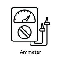 ampèremeter vector schets icoon ontwerp illustratie. huis reparatie en onderhoud symbool Aan wit achtergrond eps 10 het dossier