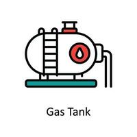 gas- tank vector vullen schets icoon ontwerp illustratie. slim industrieën symbool Aan wit achtergrond eps 10 het dossier