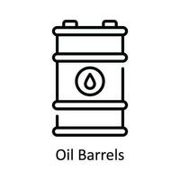 olie vaten vector schets icoon ontwerp illustratie. slim industrieën symbool Aan wit achtergrond eps 10 het dossier