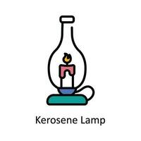 kerosine lamp vector vullen schets icoon ontwerp illustratie. astrologie en dierenriem tekens symbool Aan wit achtergrond eps 10 het dossier